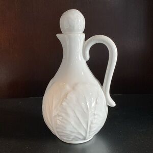 Bordallo Pinheiro Cabbage Leaf Oil Olive Oil Bottle